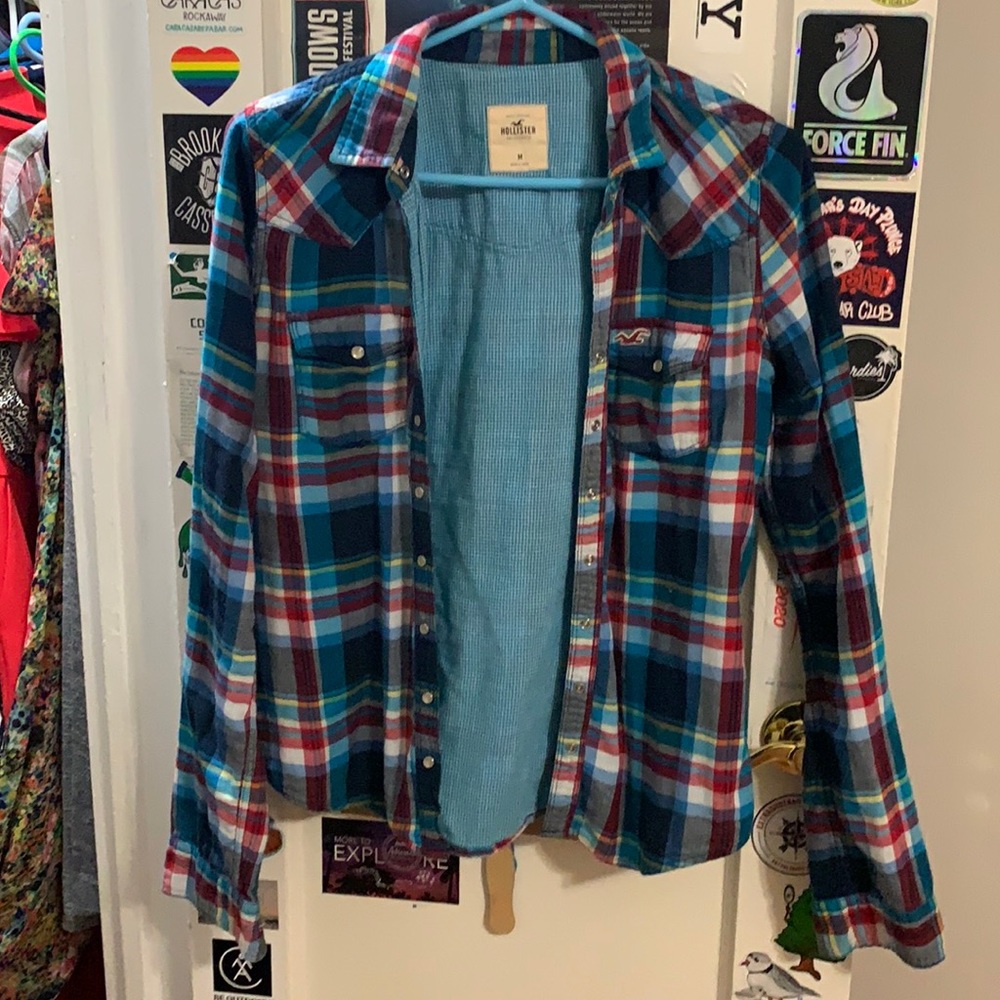 Hollister double lined cowgirl shirt.